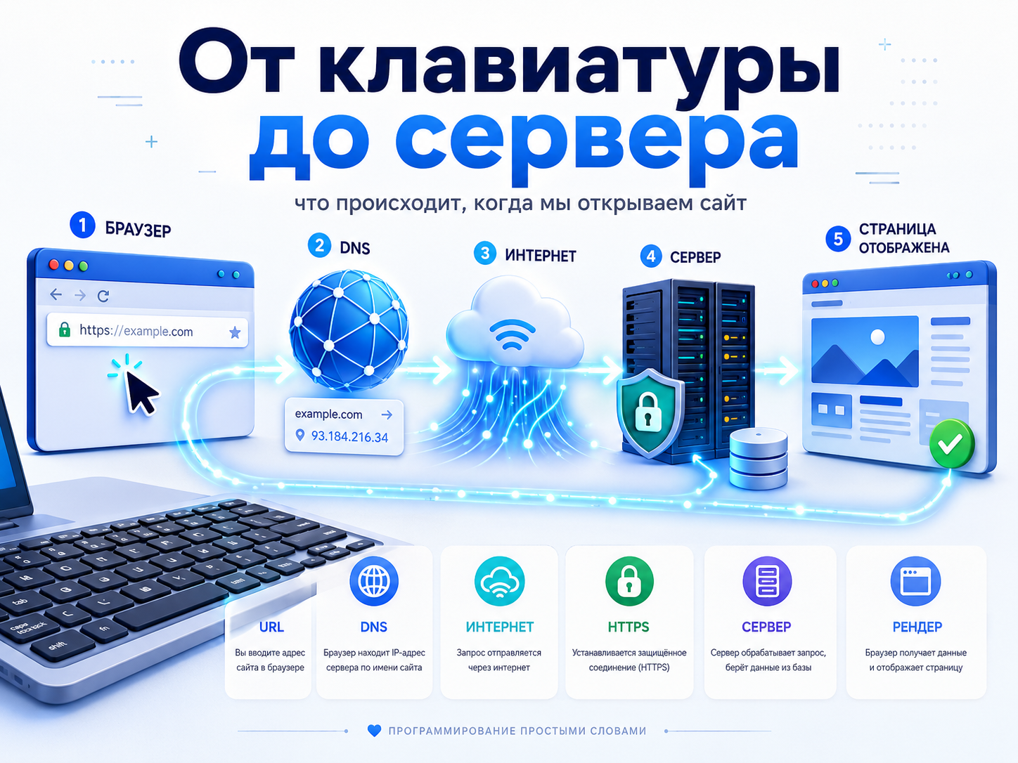От клавиатуры до сервера: что происходит, когда мы открываем сайт