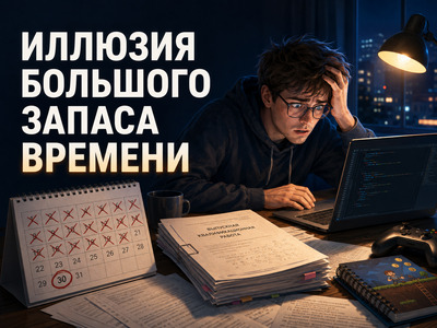 Иллюзия большого запаса времени: почему мы откладываем важные дела до последнего