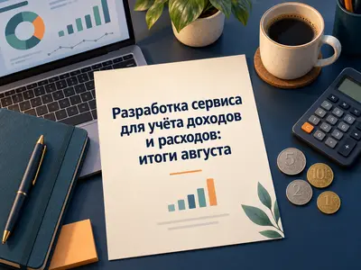 Разработка сервиса для учёта доходов и расходов: итоги августа